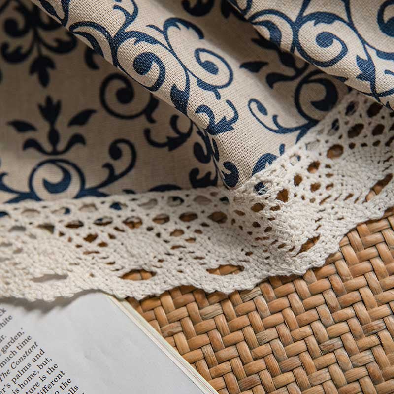 Blue China Curtain