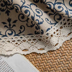 Blue China Curtain