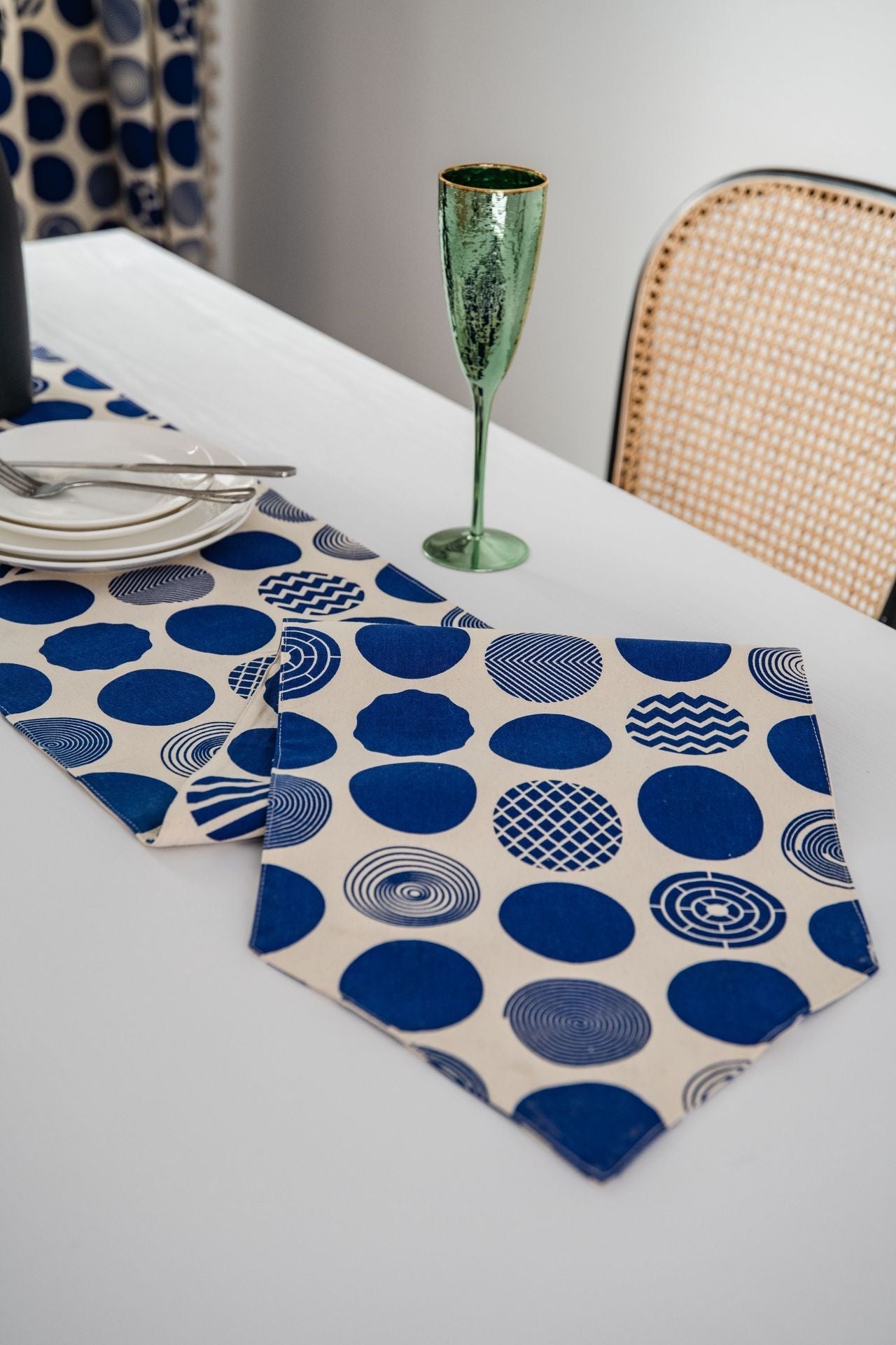 Blue Point Table Runner