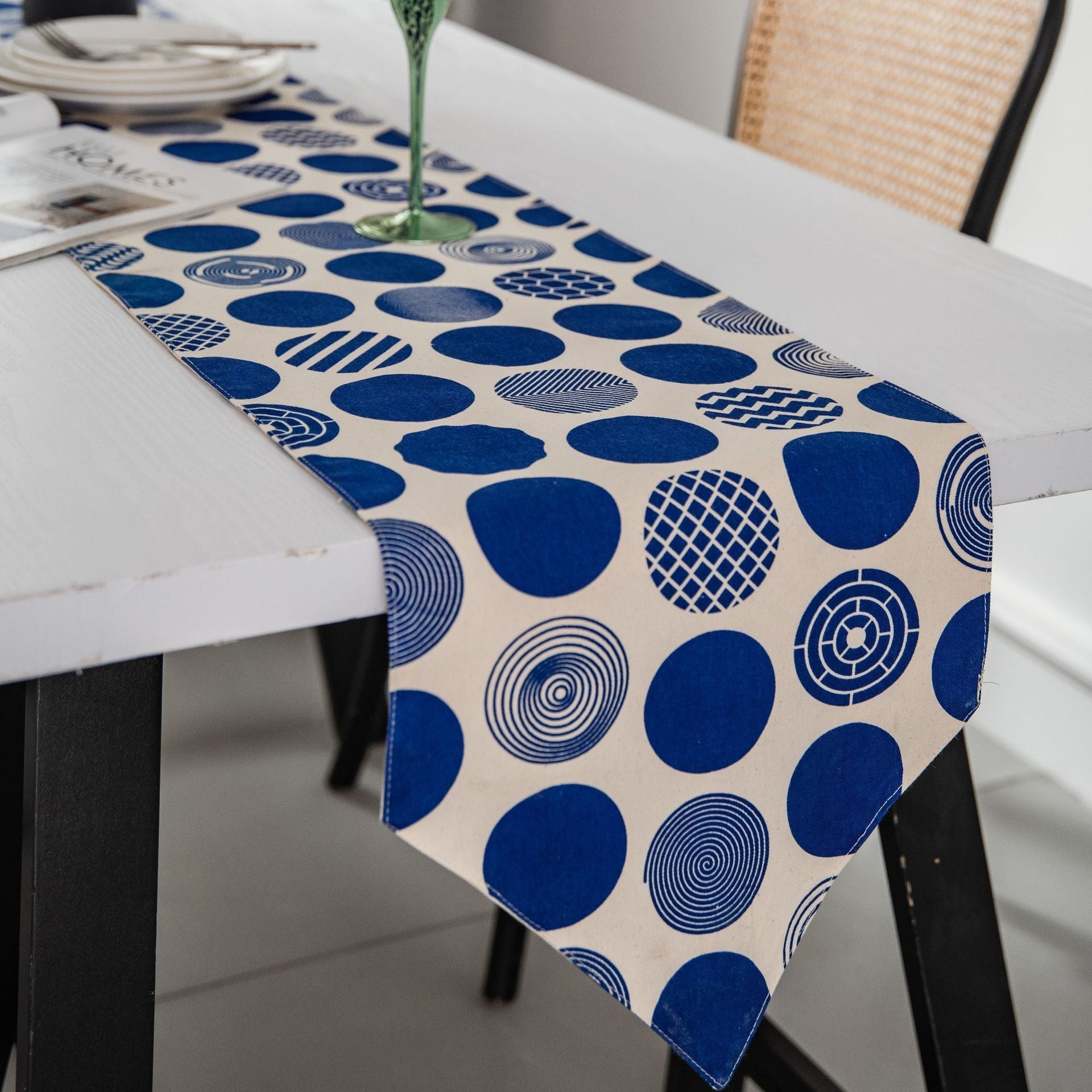 Blue Point Table Runner