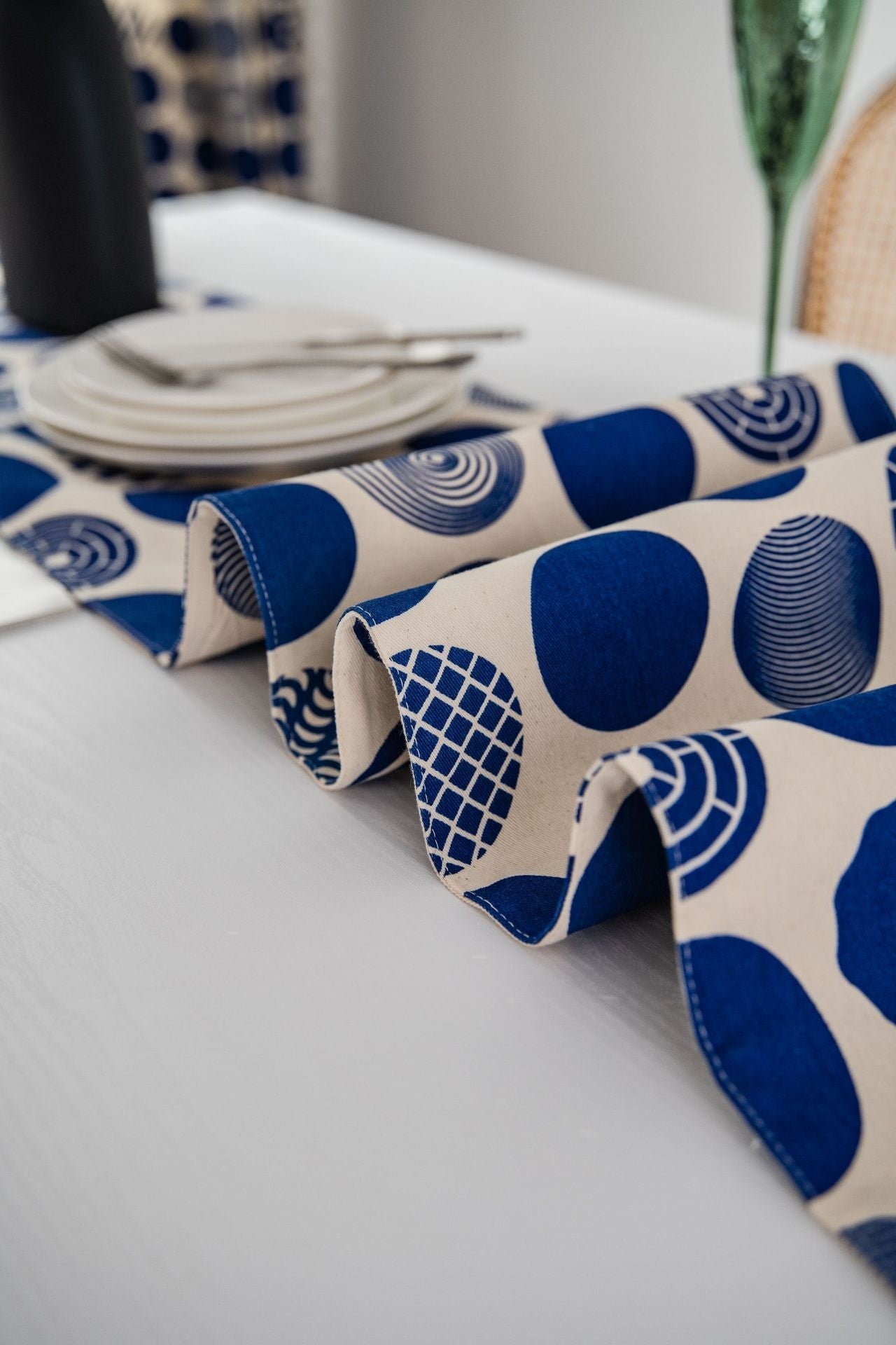 Blue Point Table Runner