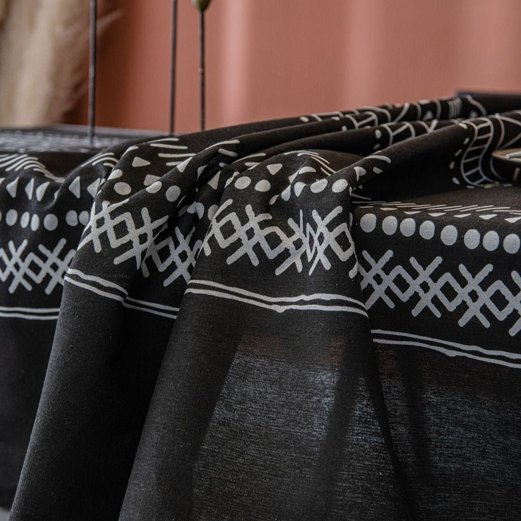 Bohemian Black Table Cloth