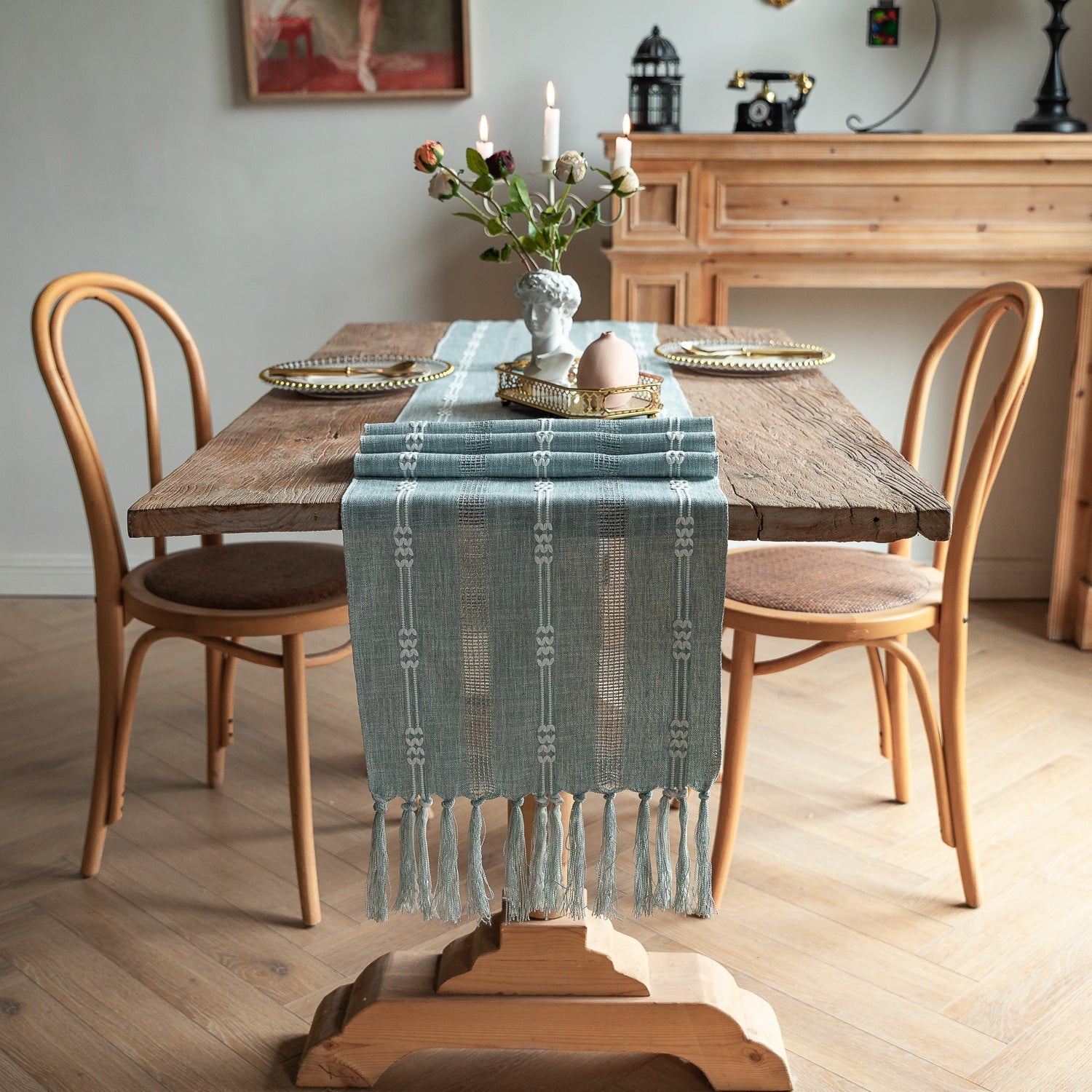 Bohemian Daydream Tassel Table Runner