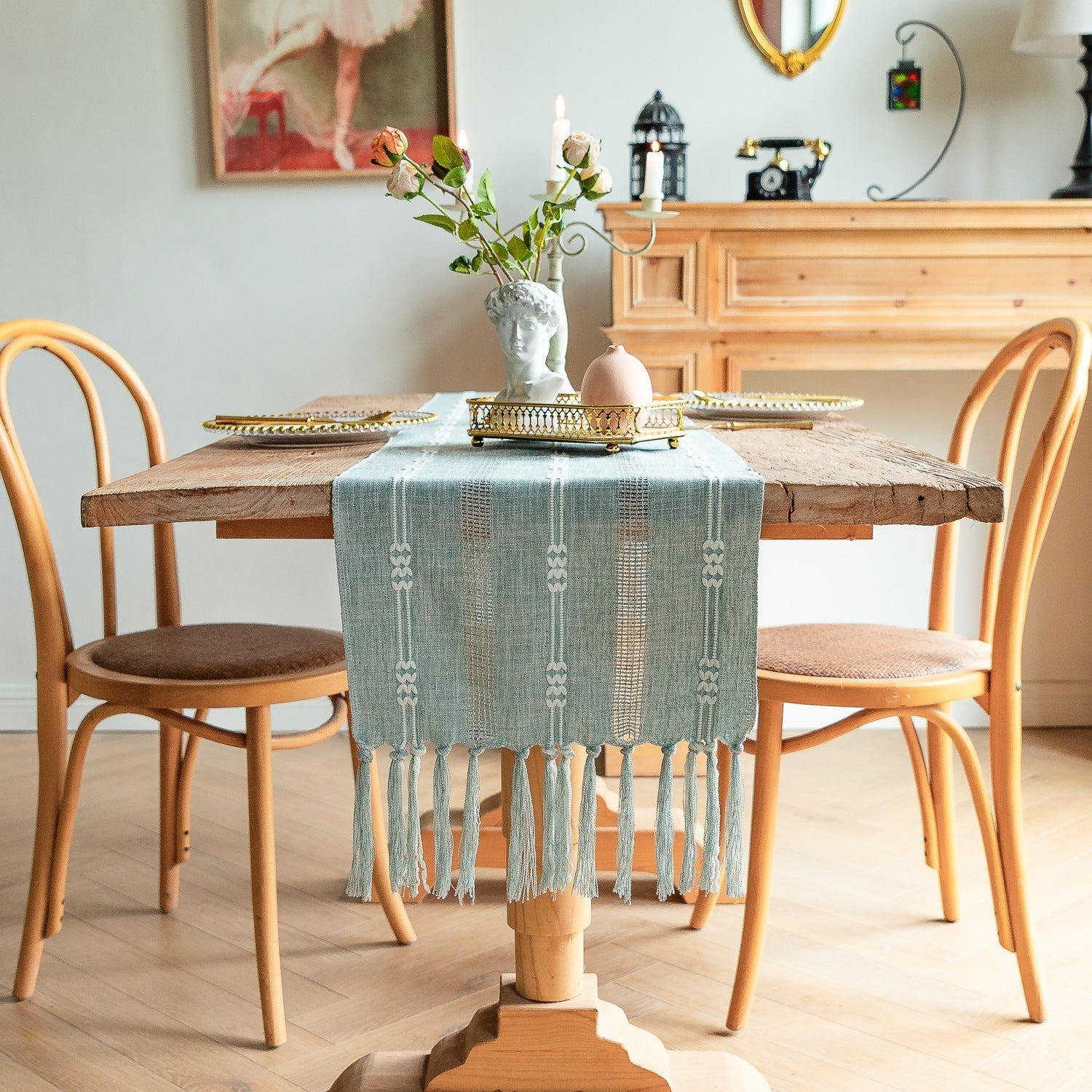 Bohemian Daydream Tassel Table Runner