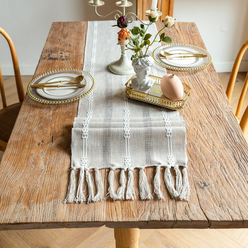 Bohemian Daydream Tassel Table Runner