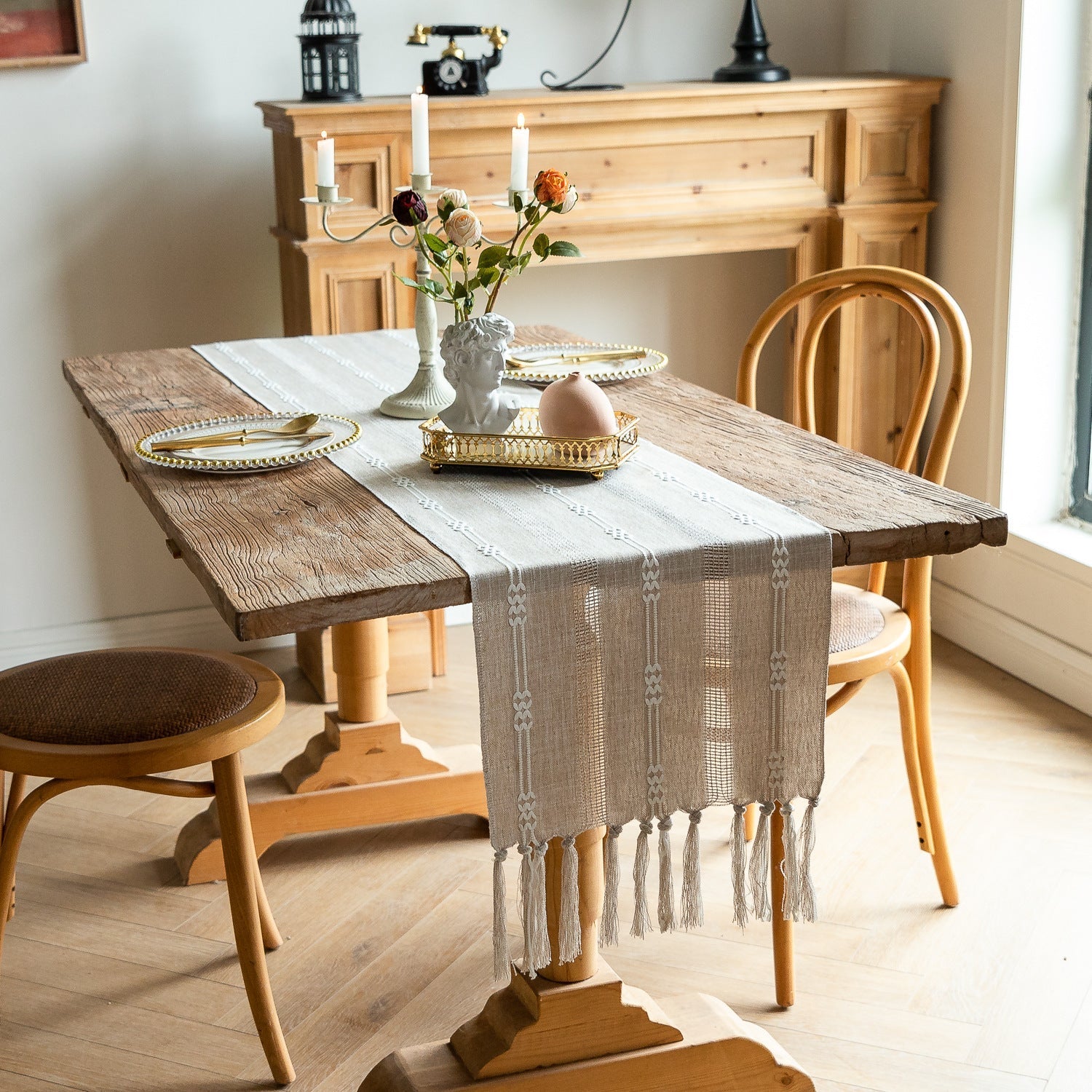 Bohemian Daydream Tassel Table Runner