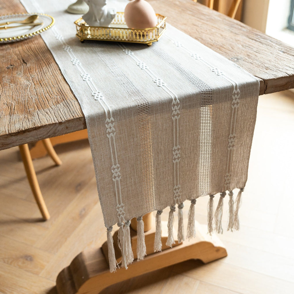 Bohemian Daydream Tassel Table Runner
