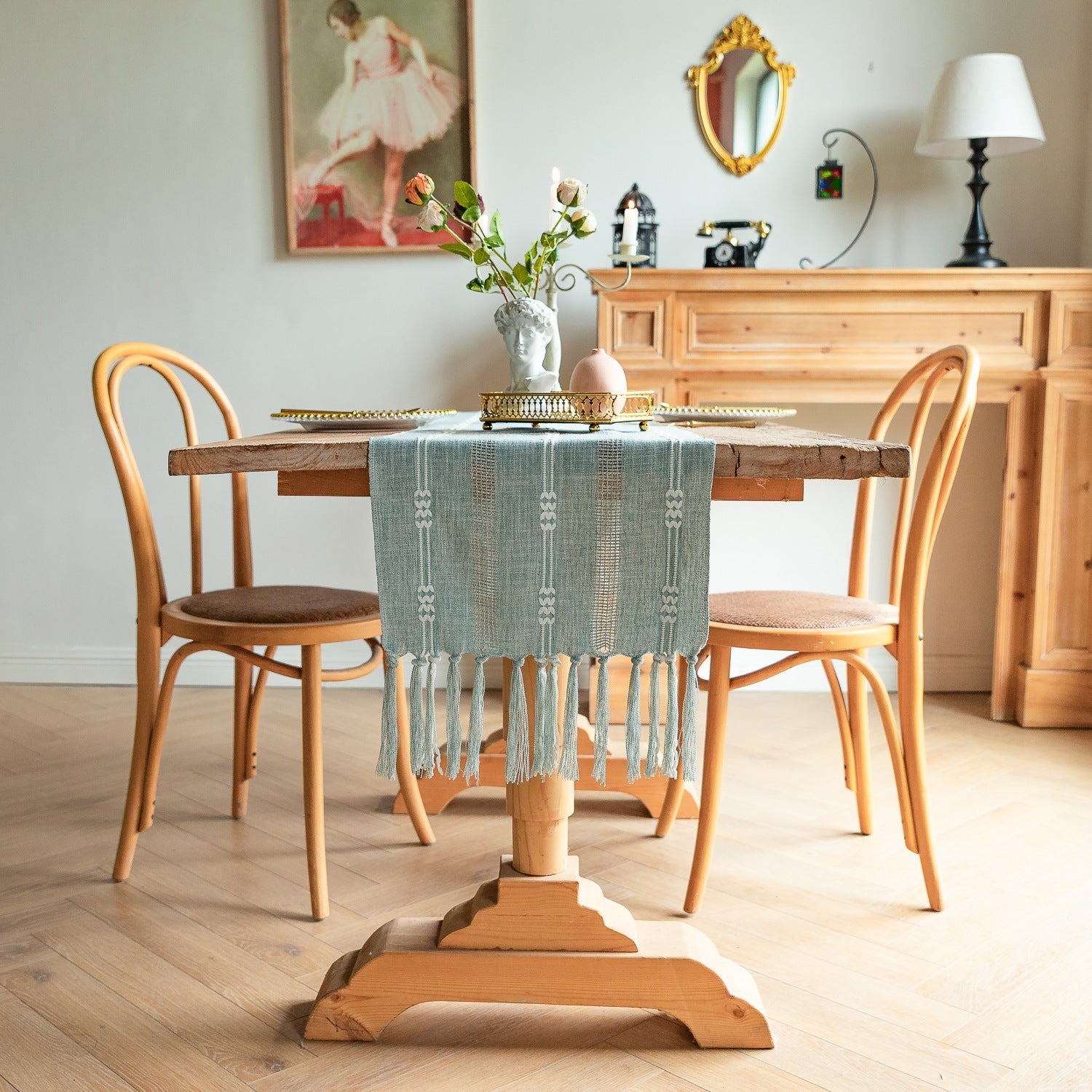 Bohemian Daydream Tassel Table Runner