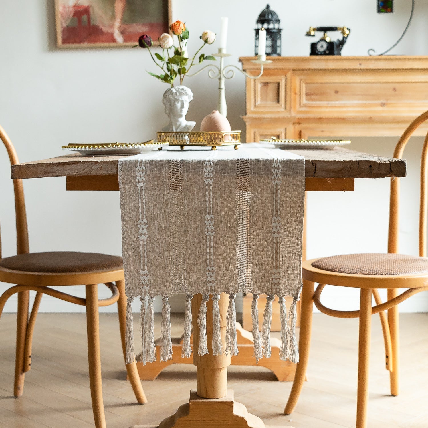Bohemian Daydream Tassel Table Runner