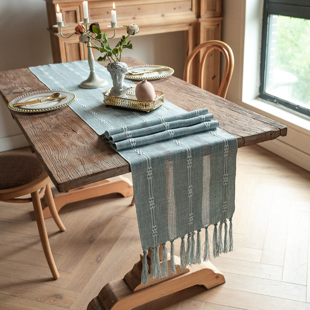Bohemian Daydream Tassel Table Runner