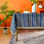 Bohemian Days Diamond Tassel Table Cloth