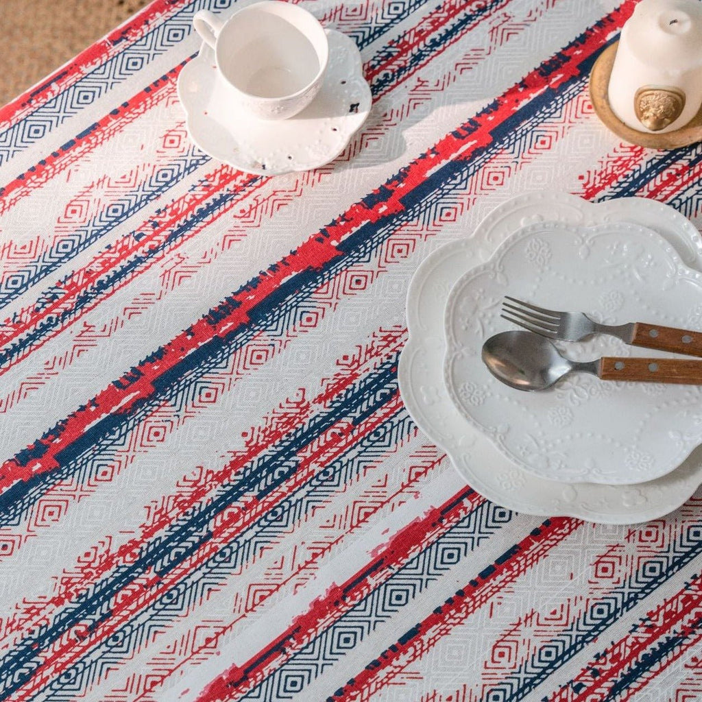 Bohemian Red Table Cloth
