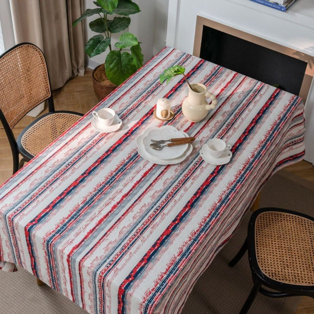 Bohemian Red Table Cloth