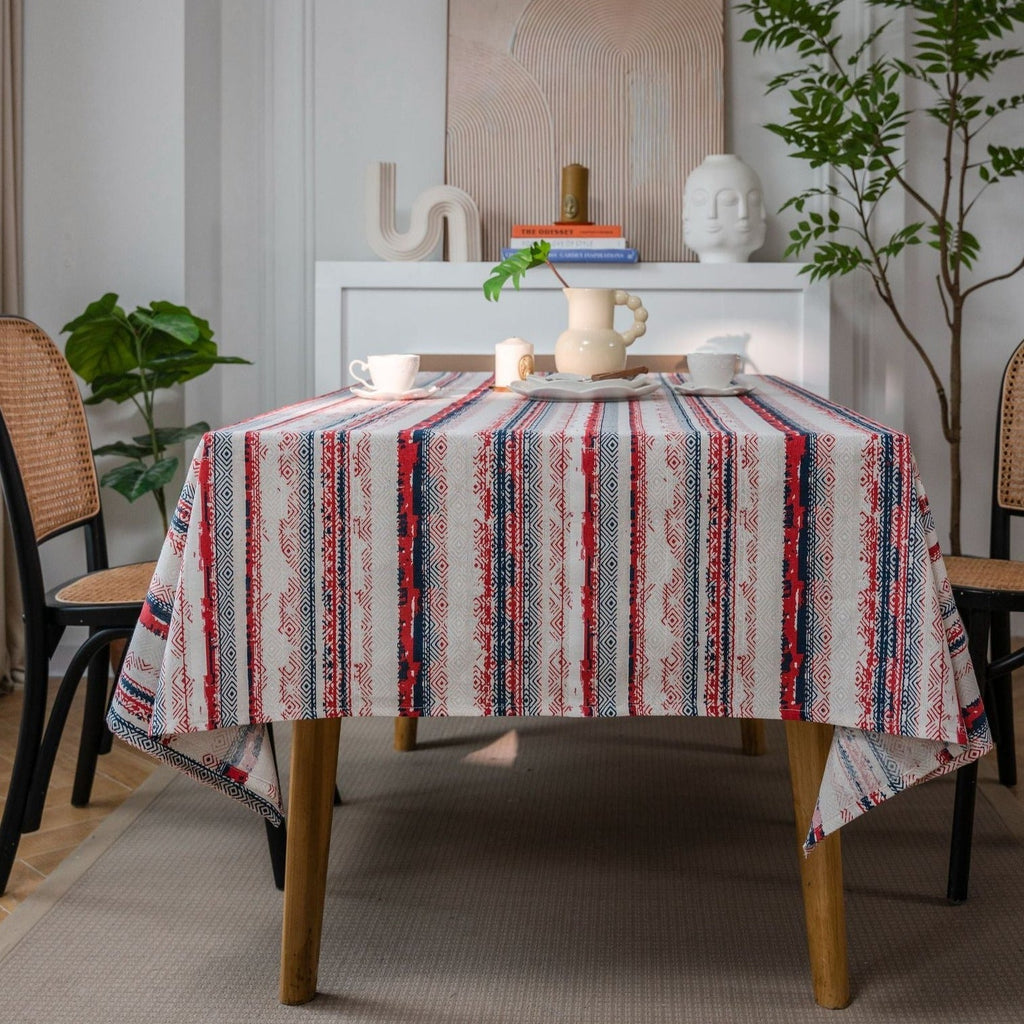 Bohemian Red Table Cloth