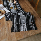 Bohemian Woven Tassel Table Runner
