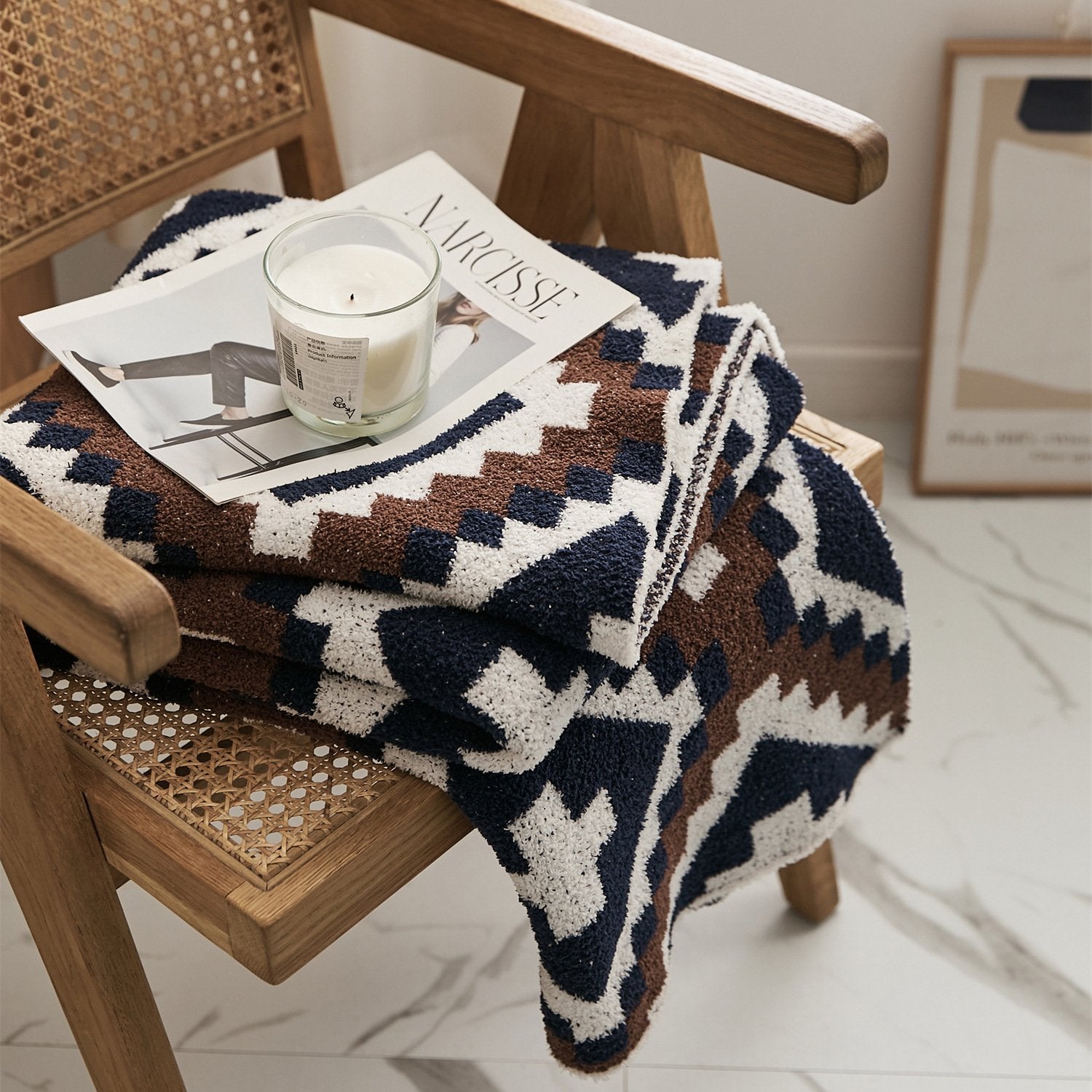 Bold Aztec Pattern Blanket