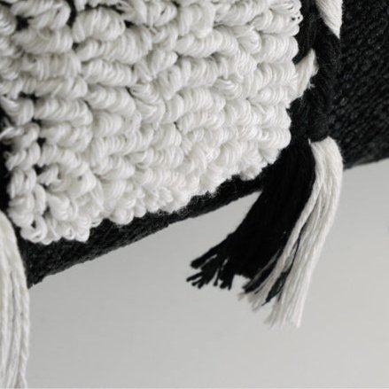 Bold Contrast Monochrome Cushion