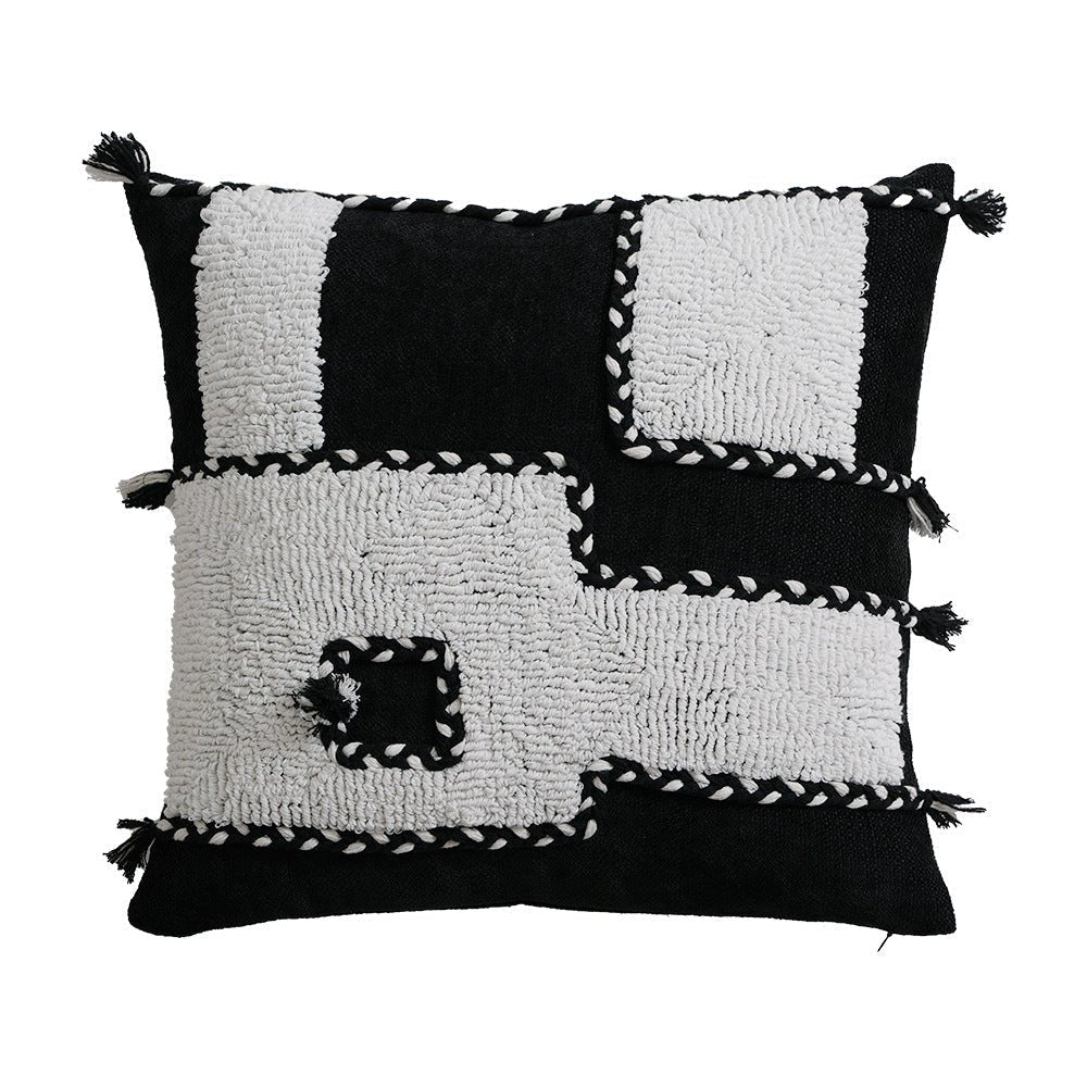 Bold Contrast Monochrome Cushion