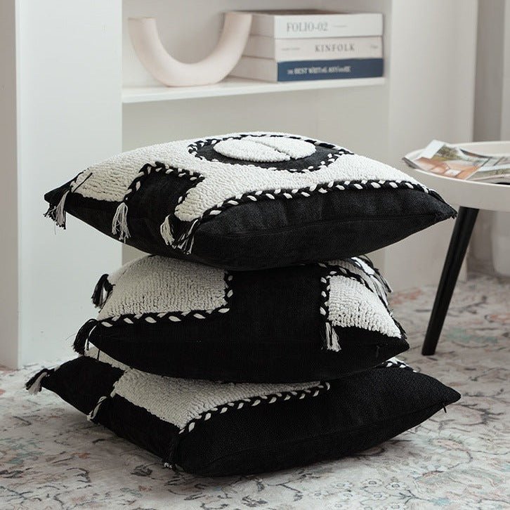 Bold Contrast Monochrome Cushion