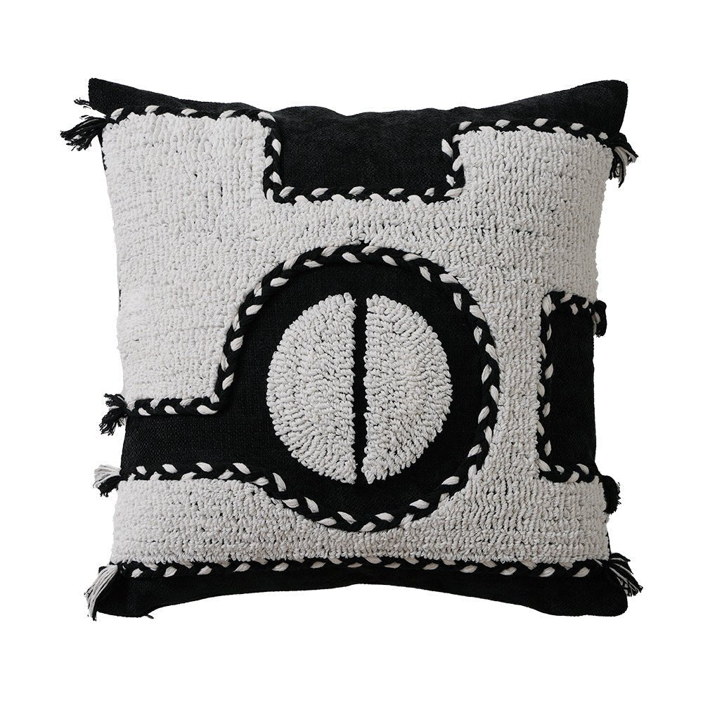 Bold Contrast Monochrome Cushion