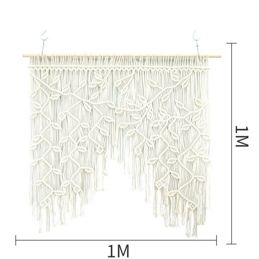 Botanical Weaves Macrame Curtain