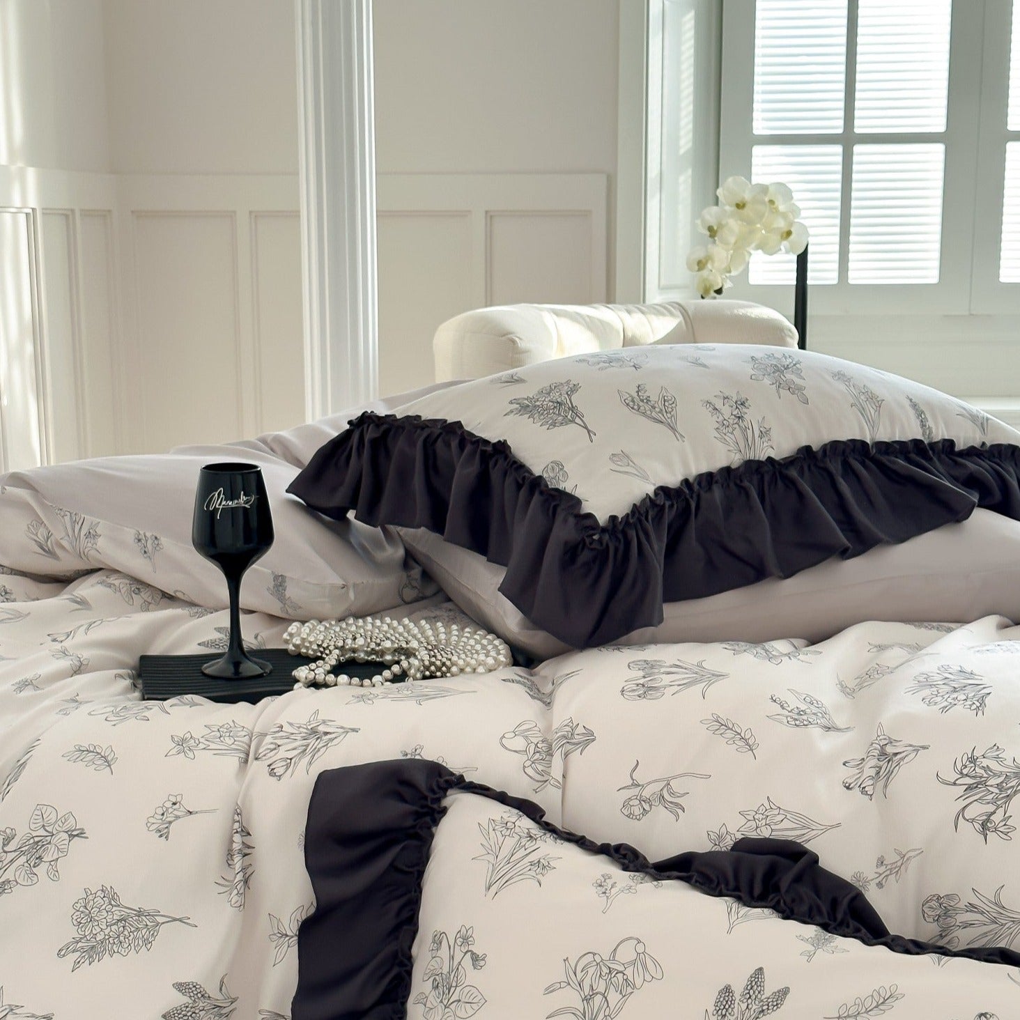 Bouquet Drawing Bedding Set