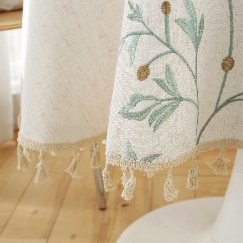 Breezy Round Tassel Table Cloth