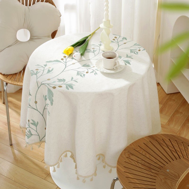 Breezy Round Tassel Table Cloth