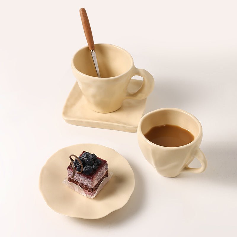 Butter Ceramic Cup Set