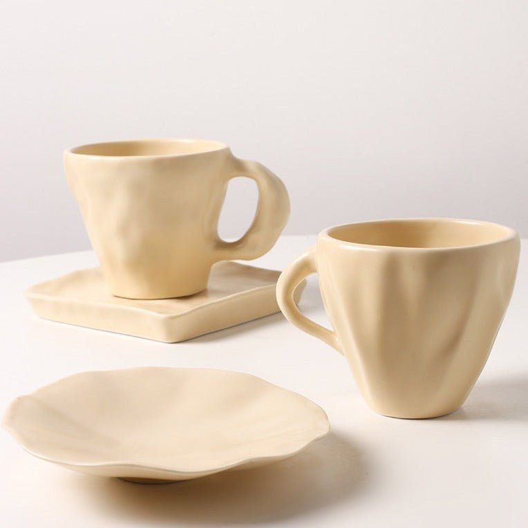 Butter Ceramic Cup Set