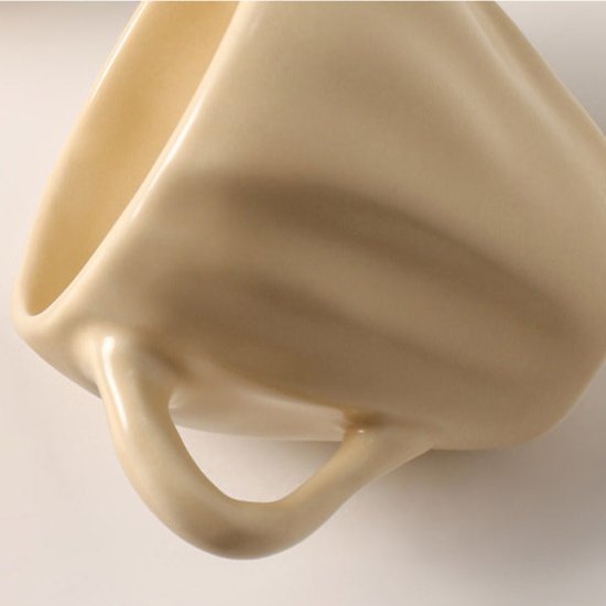Butter Ceramic Cup Set