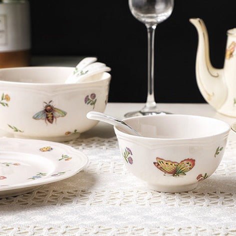 Vintage Butterfly Dinnerware