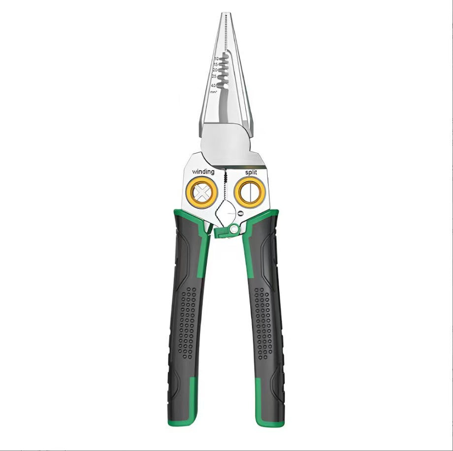 8 in 1 Wire Stripper Twister for Cutting and Pulling Wires Cable Scissors,Voltage Tester Pliers