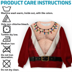 Fun Fuzzy Chest Christmas Sweatshirt