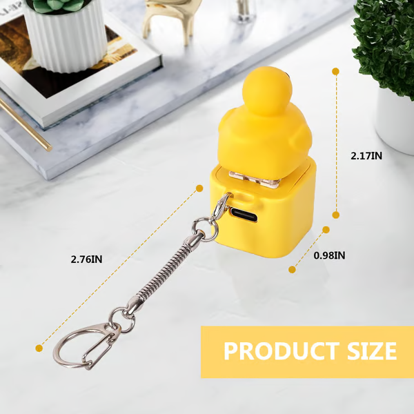 Frog Croaking Fidget Toy - Rechargeable Frog Croaking Keychain