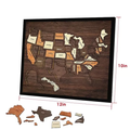 Wooden USA Travel Map Puzzle🧩A Stylish Way to Track Your Journey & Memories