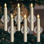 🔥Window Flameless Led Taper Candles with Sensor Dusk to Dawn