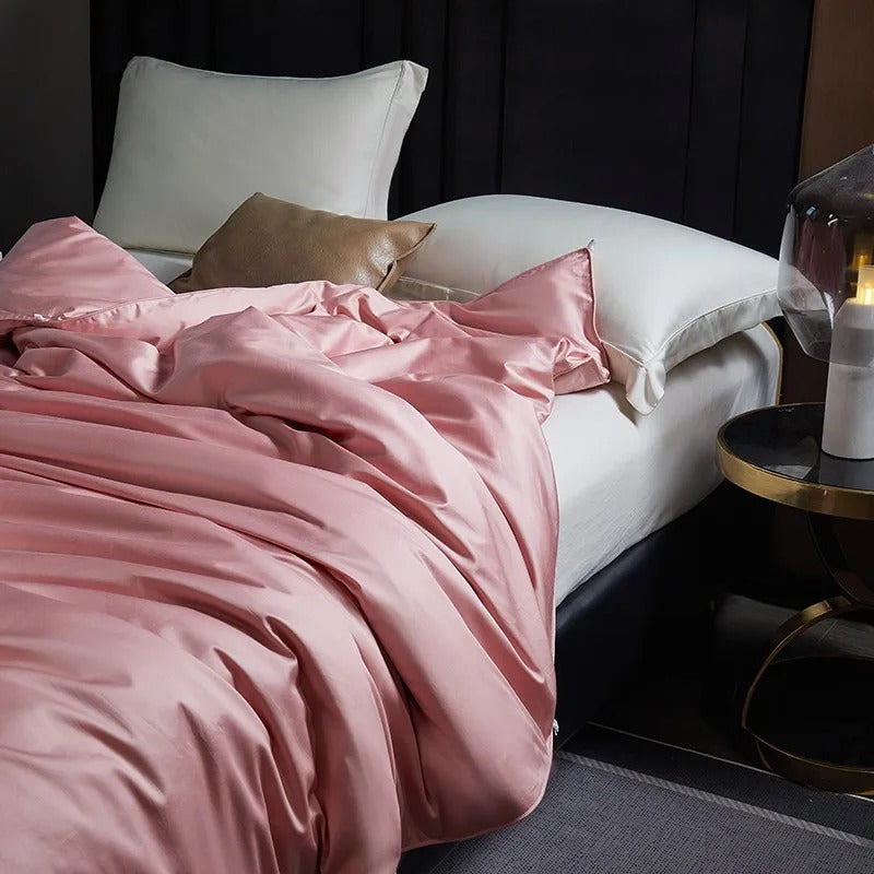 Seda Blush Pink Mulberry Silk Filling Comforter