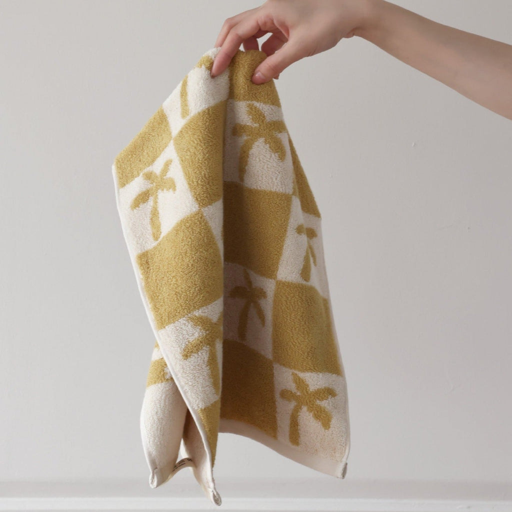 Cactus and Palm Check Towel - FINAL SALE