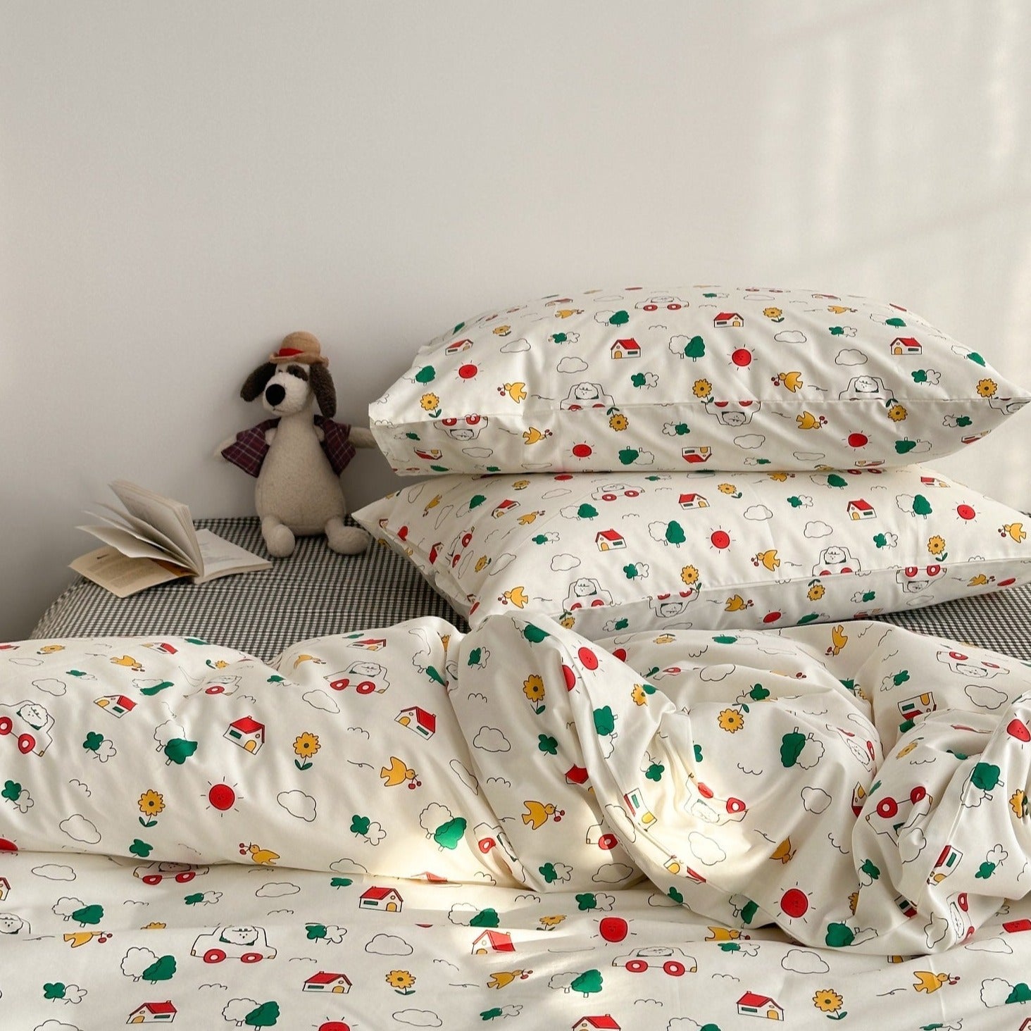 Cartoon Road Trip Bedding Set