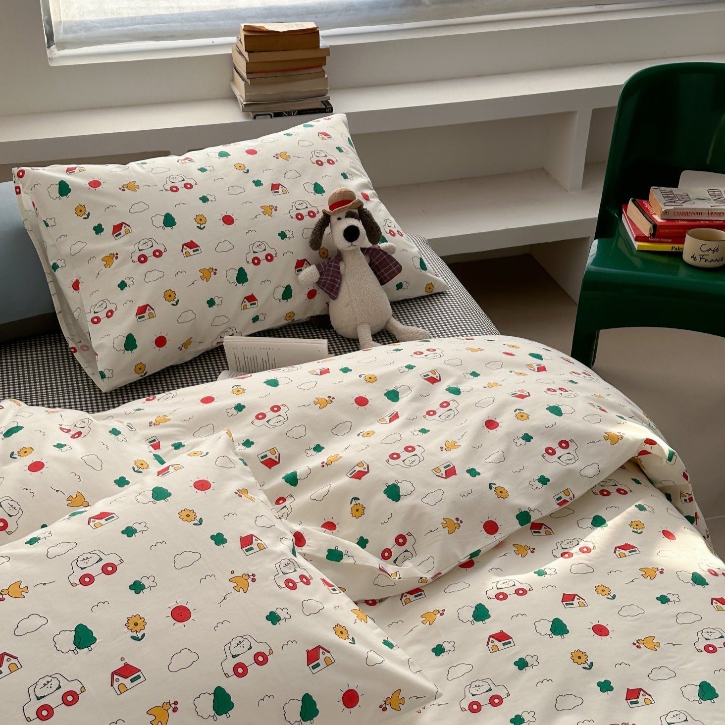 Cartoon Road Trip Bedding Set