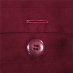 Anahi Red Embroidered Motif Border Egyptian Cotton Bedding Set