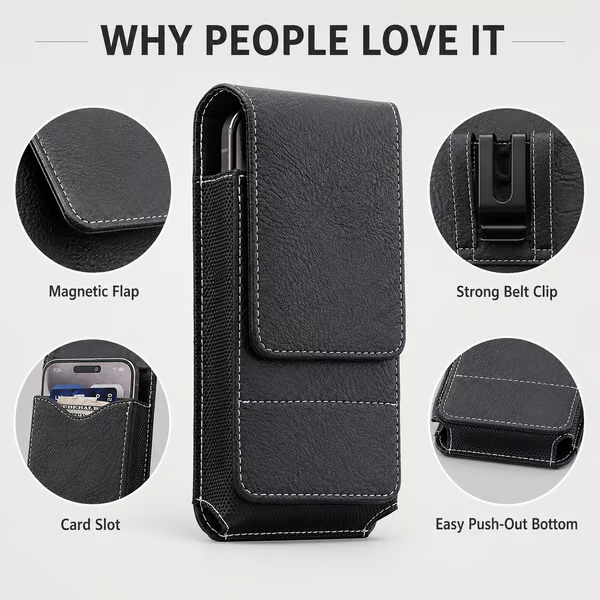 📱 Hands-Free Waist Phone Pouch - Keep Your Phone Safe & Accessible Wherever You Go