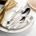 Aurora Silver Hammered Stainless Steel Cutlery Set