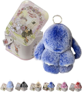 🐰 🎁 Easter Keychain With Tin Box - Bunny Lucky Keychains, Handmade Soft Bunny Keychain