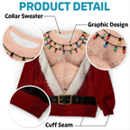 Fun Fuzzy Chest Christmas Sweatshirt