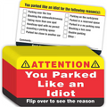 You Parked Like an Id10t Cards