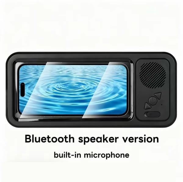 🔥Shower Phone Holder with Wireless Bluetooth Speaker