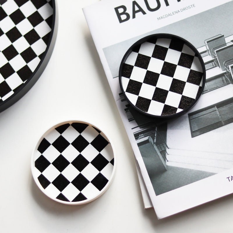 Checkerboard Cup Tray