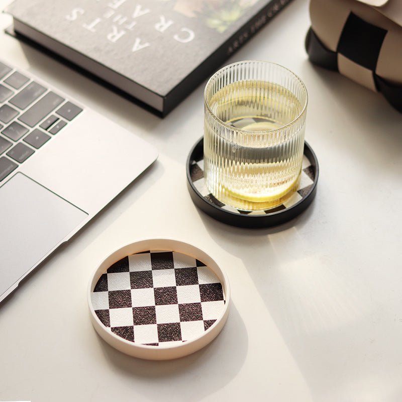 Checkerboard Cup Tray